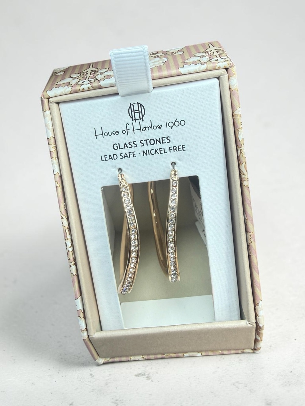 House of Harlow gold with zirconia crystals